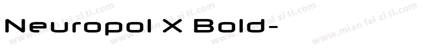 Neuropol X Bold字体转换
